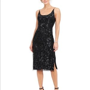 Adrianna Papell Beaded Midi Dress